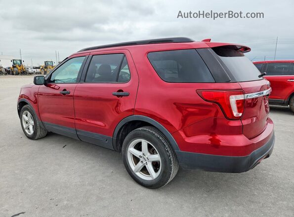 1FM5K7B87GGC53759 2016 FORD EXPLORER Red Trasero derecho