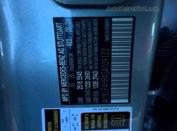 W1KLF4HB4SA109122 2025 MERCEDES-BENZ E Silver Vista de los asientos traseros