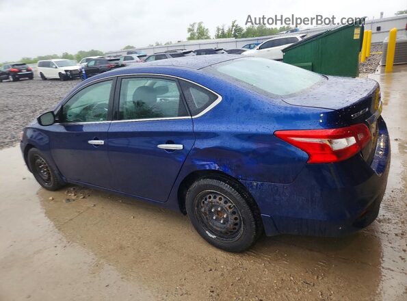 3N1AB7AP2JY320496 2018 NISSAN SENTRA Синий Задняя правая четверть
