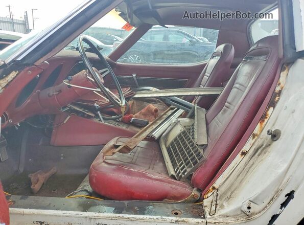 194370S408370 1970 CHEVROLET CORVETTE Белый Вид салона спереди