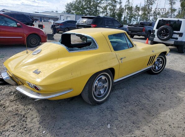 194376S103344 1966 CHEVROLET CORVETTE Желтый Задняя правая четверть