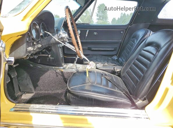 194376S103344 1966 CHEVROLET CORVETTE Желтый Вид салона спереди