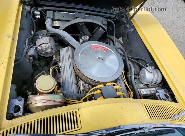 194376S103344 1966 CHEVROLET CORVETTE Желтый Вид задней части салона
