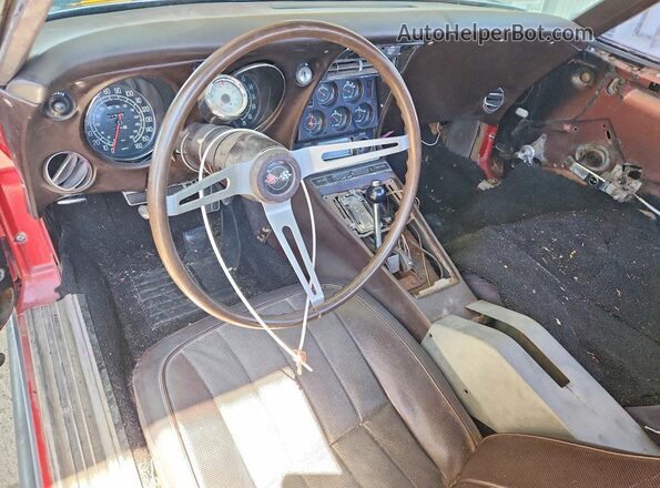 194378S420546 1968 CHEVROLET CORVETTE Blue Widok deski rozdzielczej