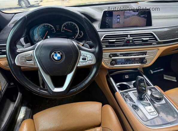 WBA7F2C51HG421483 2017 BMW 7 SERIES Синий Вид задних сидений