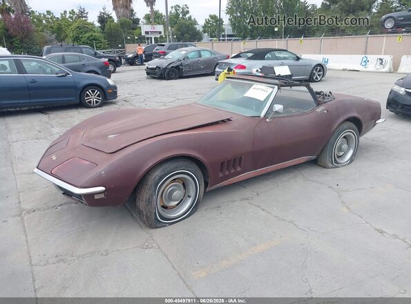 194678S406822     1972 CHEVROLET CORVETTE Maroon Przód lewy