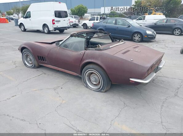194678S406822     1972 CHEVROLET CORVETTE Maroon Tył lewy