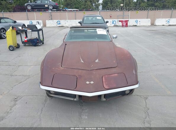 194678S406822     1972 CHEVROLET CORVETTE Maroon Widok zestawu wskaźników