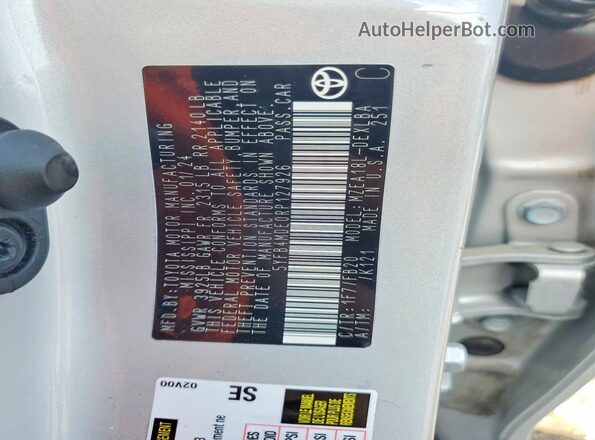 5YFB4MDE0RP127926 2024 TOYOTA COROLLA Silver Widok wnętrza 360 stopni