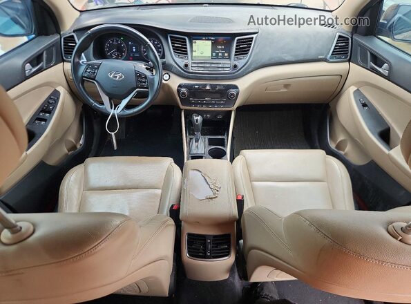 KM8J33A29GU175164 2016 HYUNDAI TUCSON Brown Вид щитка приладів