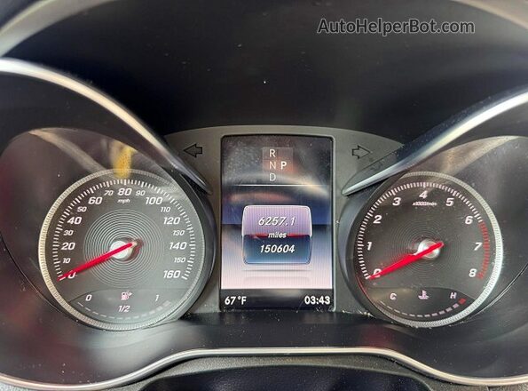 WDC0G4KB7JV102881 2018 MERCEDES-BENZ GLC-CLASS Blue Instrument cluster view