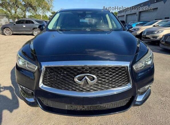 5N1DL0MM4KC561014 2019 INFINITI QX60 Blue Rear view
