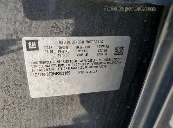 1G1ZE5ST3HF203169 2017 CHEVROLET MALIBU Black VIN կոդի պիտակի տեսք