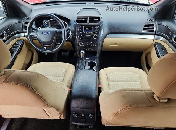 1FM5K7B87GGC53759 2016 FORD EXPLORER Red Vista del cuadro de instrumentos