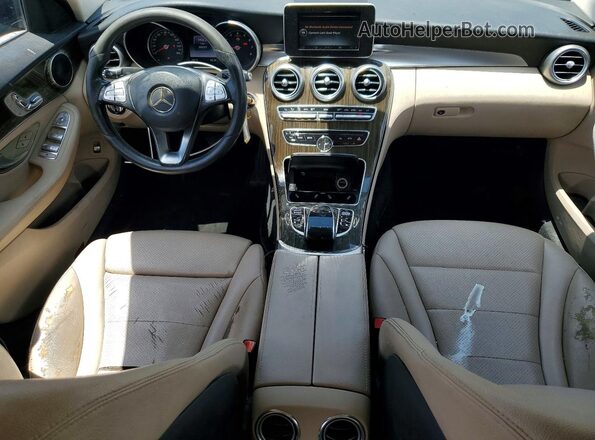 55SWF4JB4GU127862 2016 MERCEDES-BENZ C Blue Սարքավորումների վահանակի տեսք