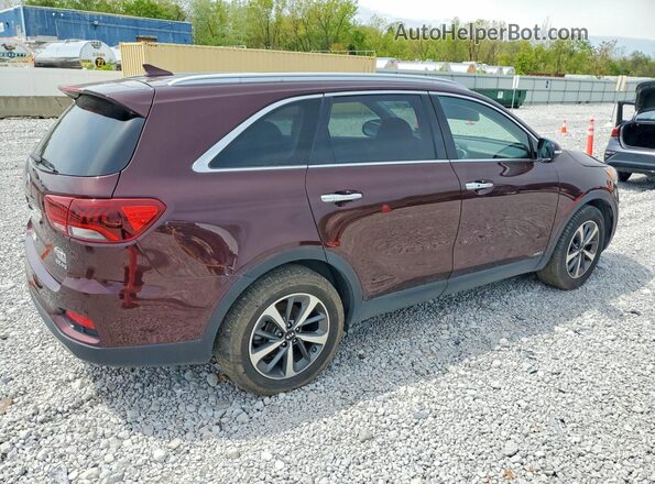 5XYPHDA59KG537908 2019 KIA SORENTO Maroon Առջևի աջ
