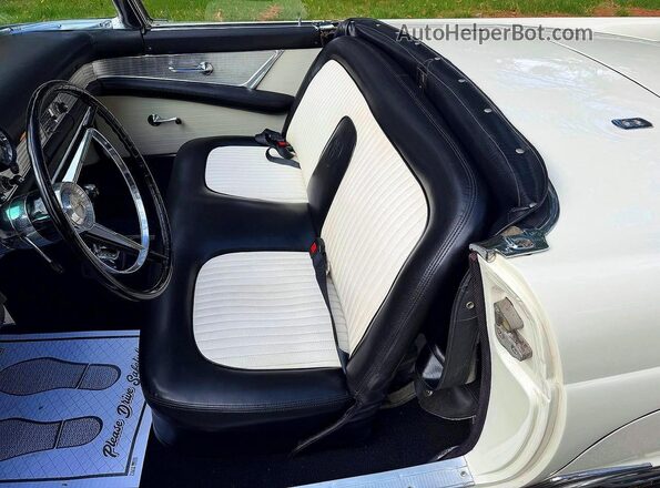 P6FH333823 1956 FORD THUNDERBIRD White Սալոնի դիմացի տեսք