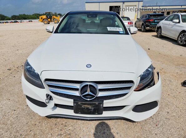 55SWF4JB5HU189451 2017 MERCEDES-BENZ C White უკანა ხედი