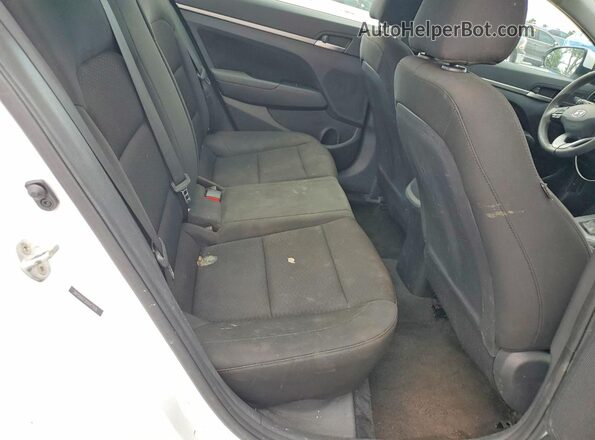 5NPD84LF2KH417109 2019 HYUNDAI ELANTRA White უკანა სალონის ხედი