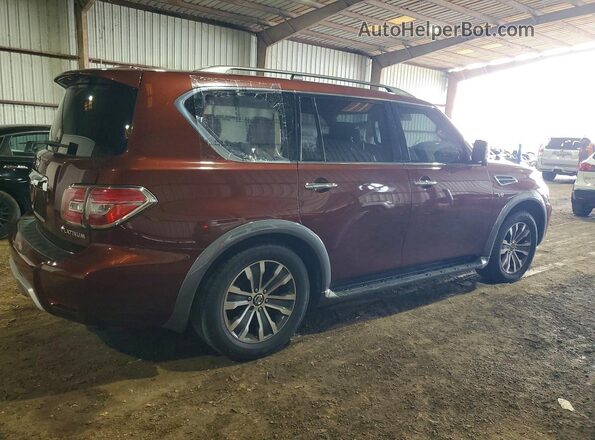 JN8AY2NF4JX300188 2018 NISSAN ARMADA Burgundy Delantero derecho