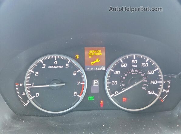 19UDE2F33HA005247 2017 ACURA ILX White Вид щитка приладів