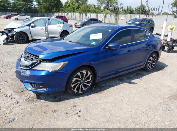 19UDE2F49JA002142 2018 ACURA ILX Blue Առջևի ձախ երեք քառորդ տեսարան