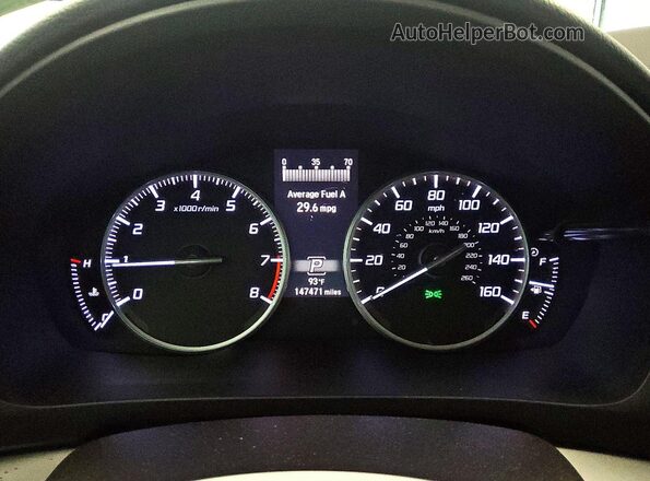 19UDE2F78KA000992 2019 ACURA ILX Gray Widok zestawu wskaźników