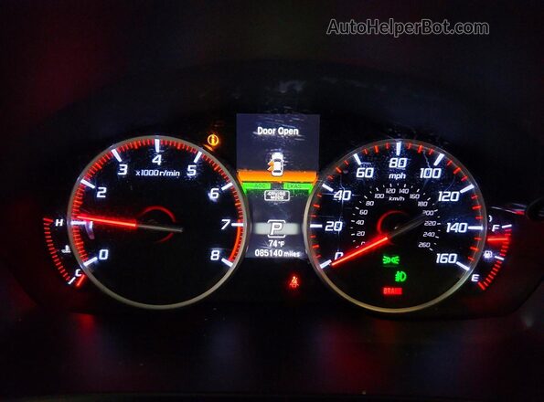 19UDE2F83LA003096 2020 ACURA ILX Black Вид щитка приладів
