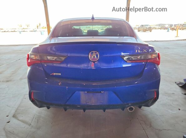 19UDE2F83NA005658 2022 ACURA ILX Blue Widok z tyłu
