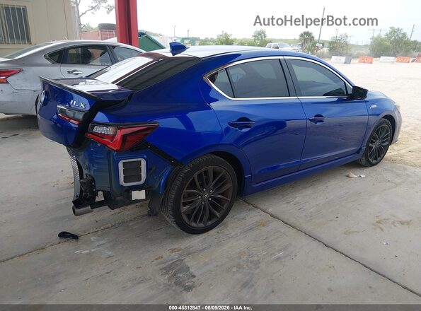 19UDE2F84MA010334 2021 ACURA ILX Blue Trasero derecho
