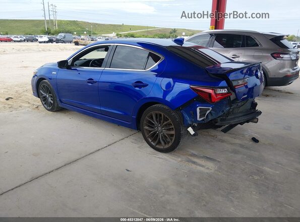 19UDE2F84MA010334 2021 ACURA ILX Blue Trasero izquierdo
