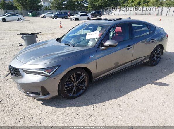 19UDE4G74SA014706 2025 ACURA INTEGRA Gray წინა მარცხენა ხედი სამი მეოთხედიდან