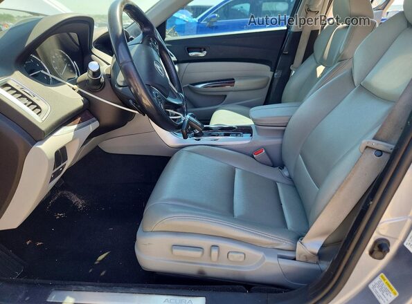 19UUB1F30GA007992 2016 ACURA TLX Silver Widok wnętrza z przodu