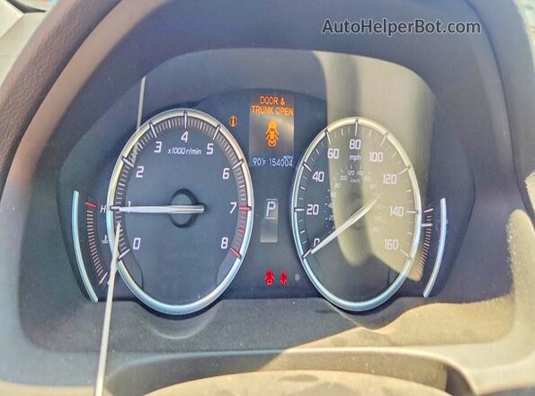 19UUB1F30GA007992 2016 ACURA TLX Silver Widok zestawu wskaźników