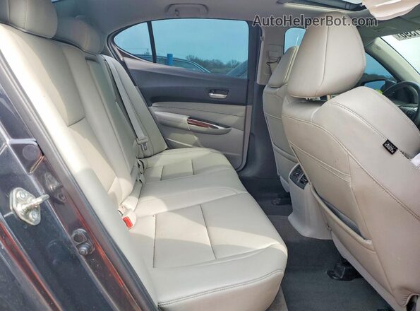 19UUB1F31GA005975 2016 ACURA TLX Gray Հետևի նստատեղերի տեսք