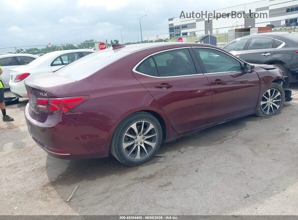 19UUB1F31GA010206 2016 ACURA TLX Maroon Հետևի աջ