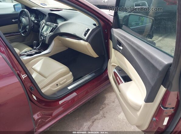 19UUB1F31GA010206 2016 ACURA TLX Maroon Սալոնի դիմացի տեսք