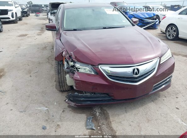 19UUB1F31GA010206 2016 ACURA TLX Maroon Դիմացի տեսք