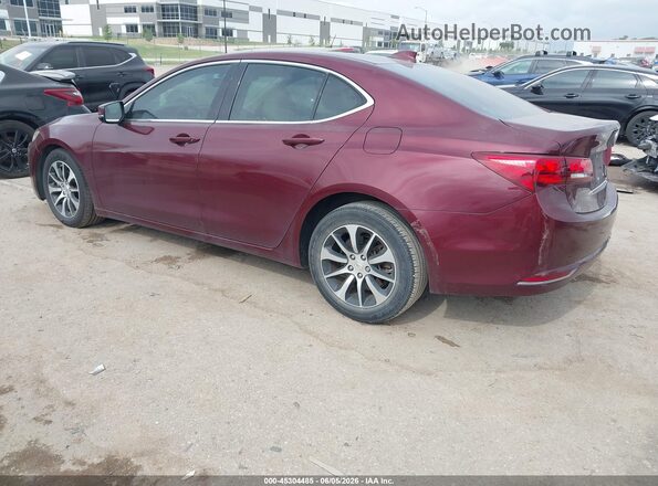 19UUB1F31GA010206 2016 ACURA TLX Maroon Հետևի ձախ