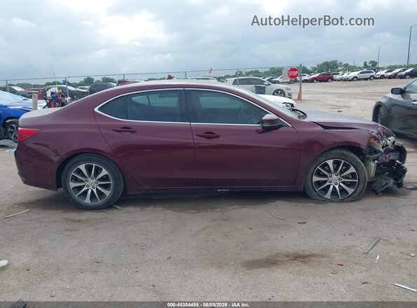 19UUB1F31GA010206 2016 ACURA TLX Maroon Սարքավորումների վահանակի տեսք