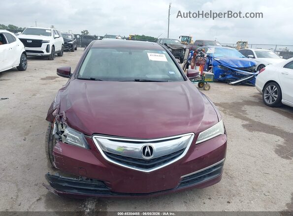 19UUB1F31GA010206 2016 ACURA TLX Maroon Առջևի վահանակի տեսք