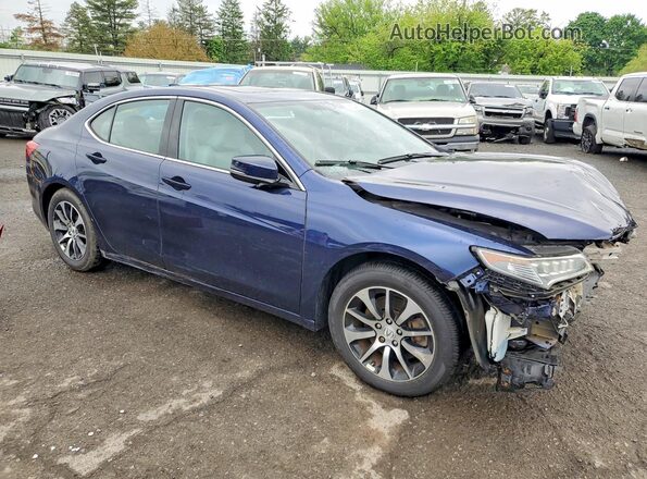 19UUB1F32GA010859 2016 ACURA TLX Blue Delantero derecho