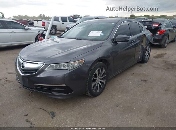 19UUB1F33HA009043 2017 ACURA TLX Gray Vista tres cuartos delantera izquierda