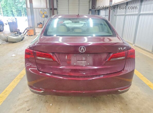 19UUB1F34GA010619 2016 ACURA TLX Burgundy Widok z tyłu