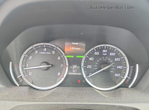 19UUB1F37LA017039 2020 ACURA TLX Black ხელსაწყოთა პანელის ხედი
