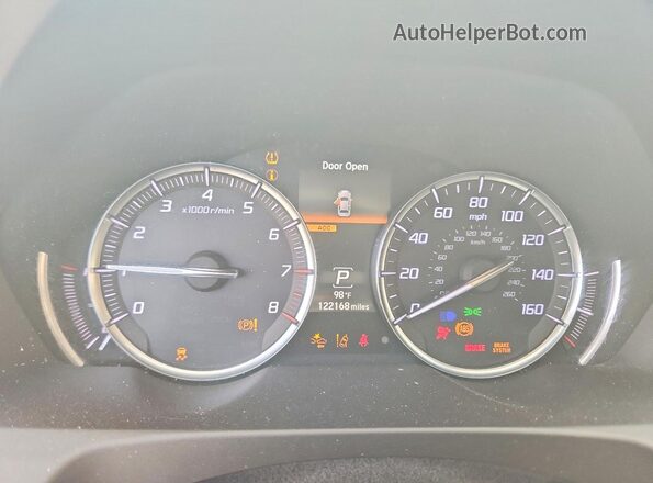 19UUB1F38KA001088 2019 ACURA TLX White Սարքավորումների վահանակի տեսք