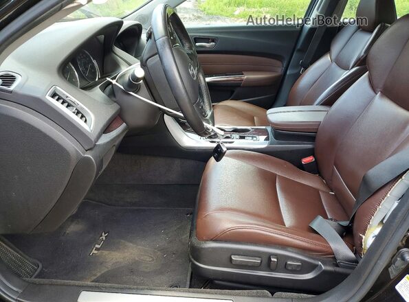 19UUB1F3XGA001598 2016 ACURA TLX Maroon Vista interior delantera