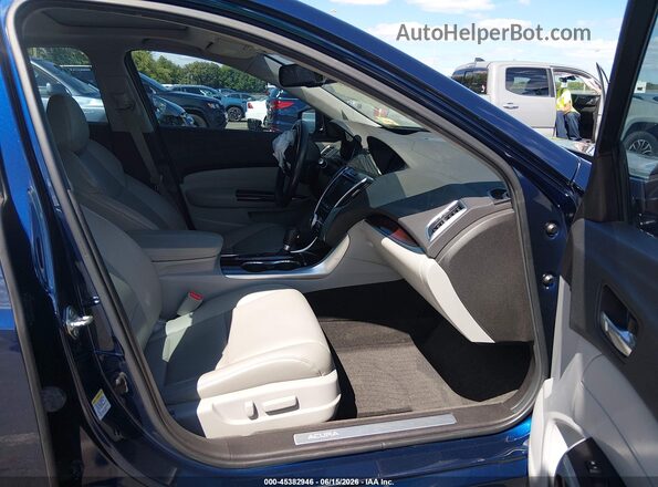 19UUB1F3XGA002962 2016 ACURA TLX Dark Blue Вид салона спереди