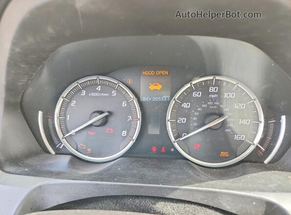 19UUB1F3XGA006672 2016 ACURA TLX White Вид щитка приладів