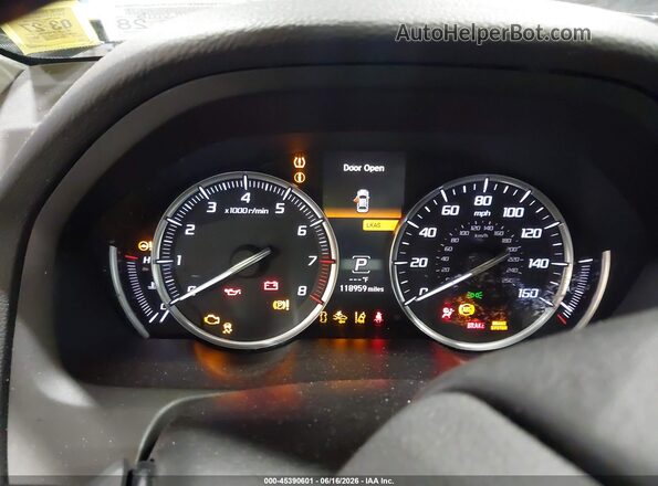 19UUB1F50GA015737 2016 ACURA TLX Black Vista de los asientos traseros